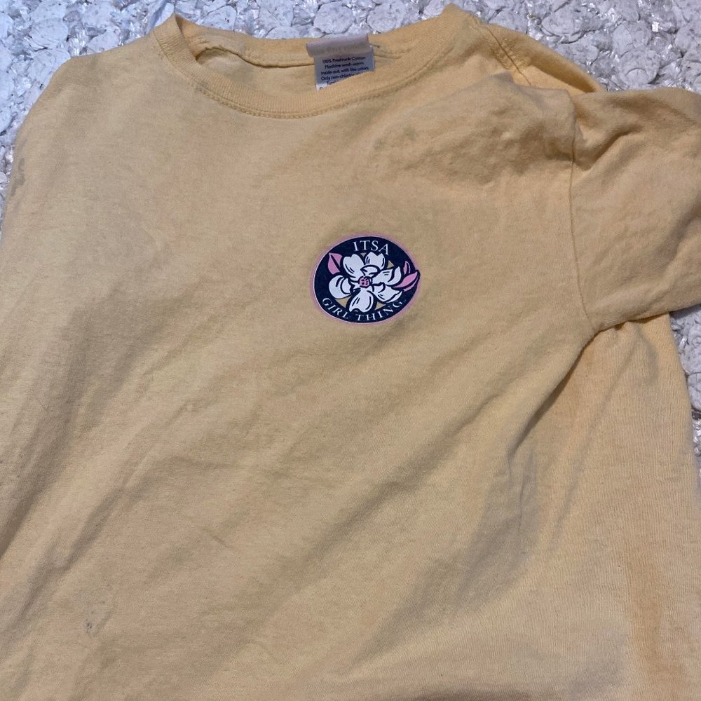 its a girl thing yellow mermaid tee